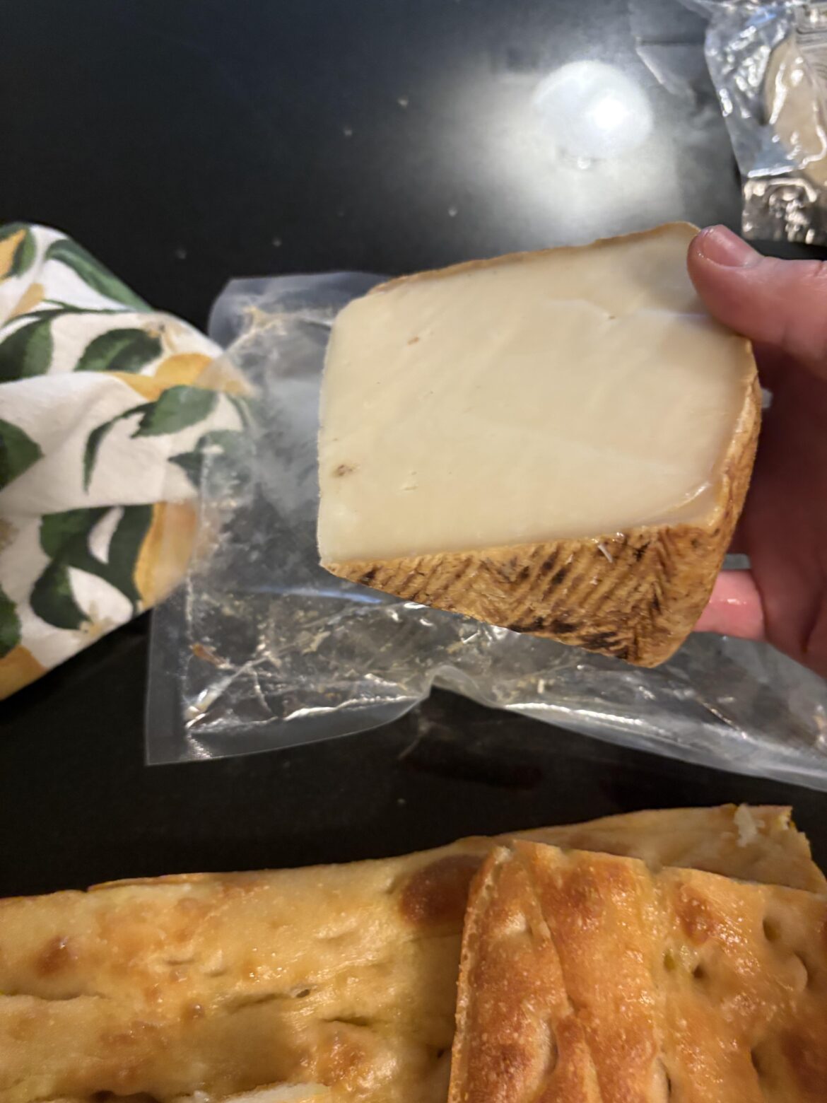 cheese ID — hard basque with hazelnut oil