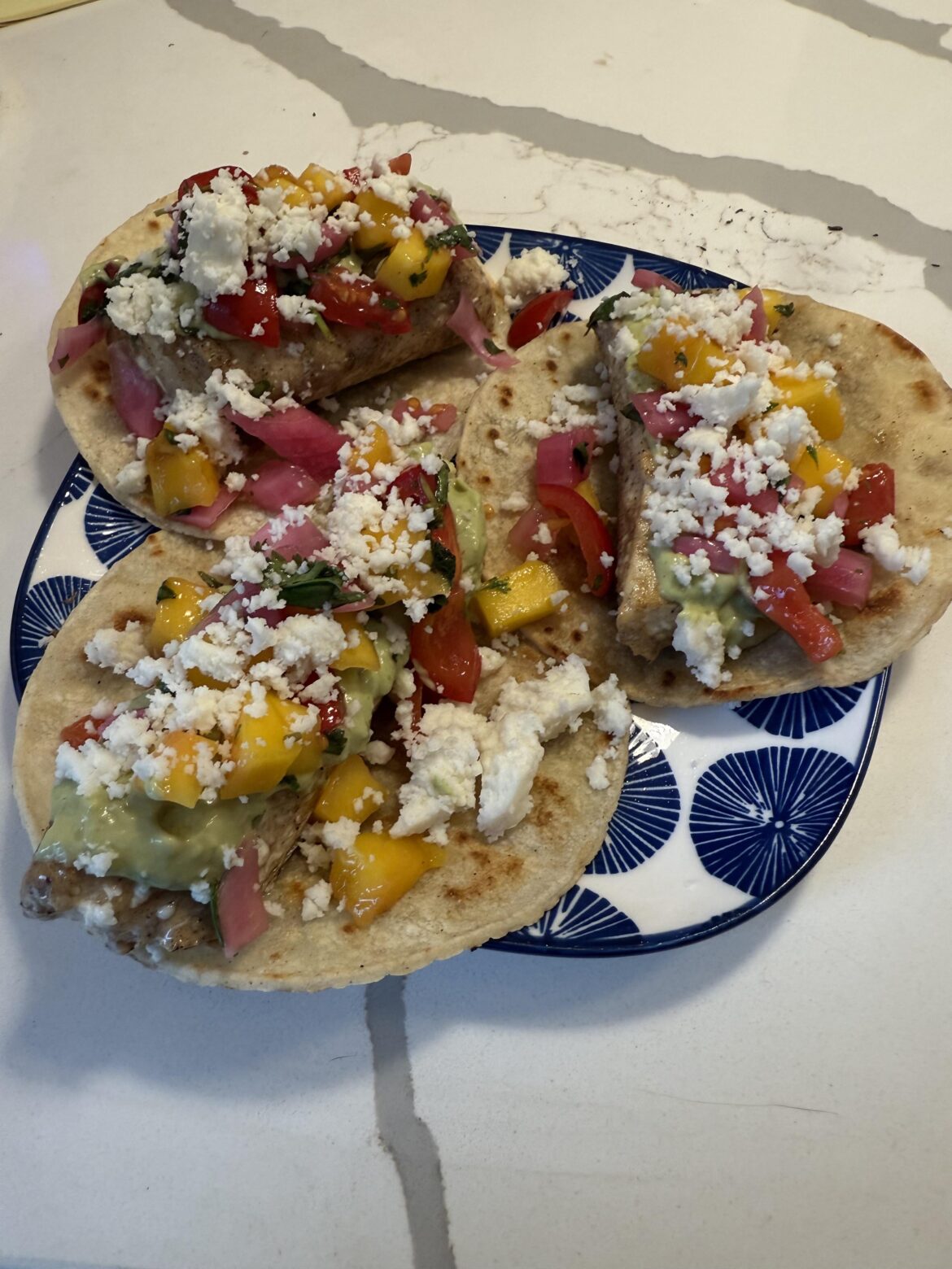 Caught a big halibut, made her into tacos!