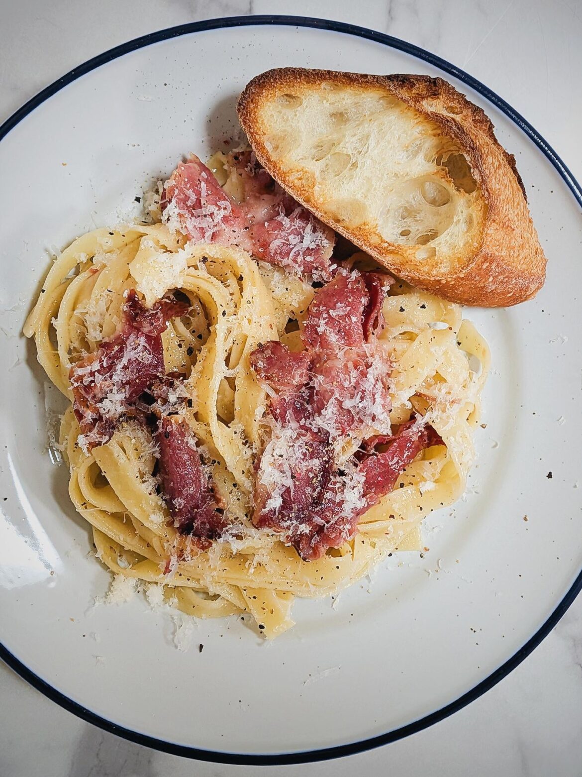 Tagliatelle With Prosciutto and Butter
