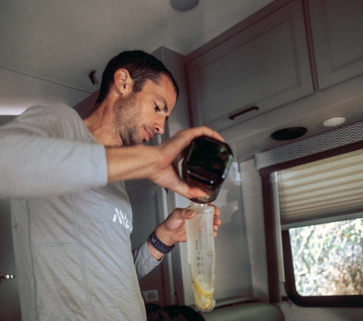 Jornet and his "olive oil shot" set tongues wagging across social media.