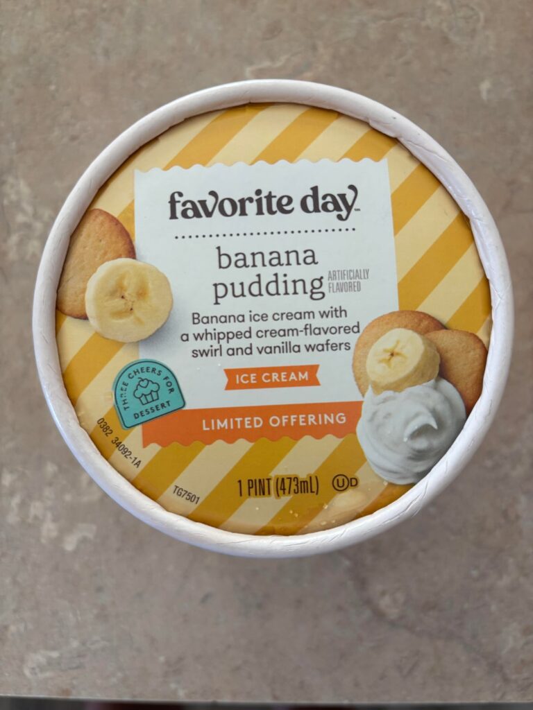 Target’s Favorite Day Banana Pudding Ice Cream. Target's Favorite Day Banana Pudding Ice Cream.