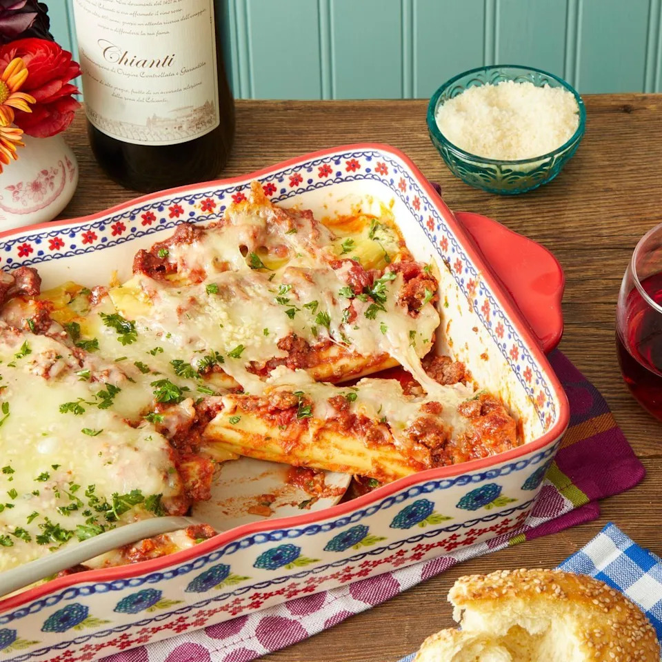 christmas potluck manicotti