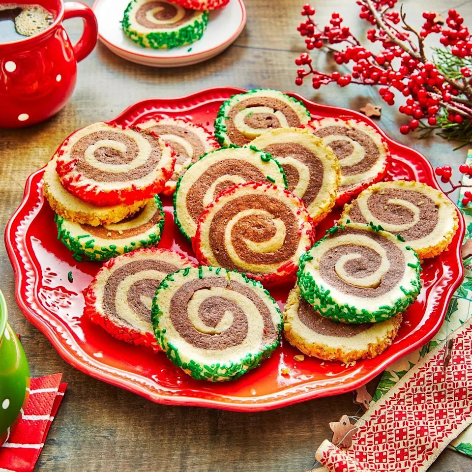 christmas potluck pinwheel cookies