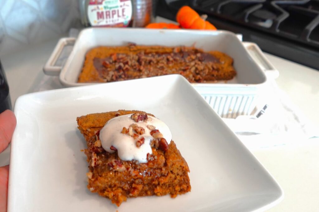 Pumpkin pie baked oats
