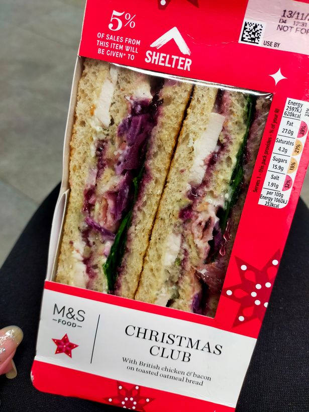 Festive sandwich from M&S