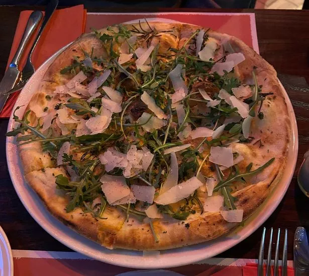 The Focaccia Flatbread from Uno's Trattoria on the Newcastle Quayside