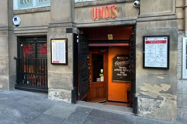 Uno's Trattoria, an Italian restaurant on the Newcastle Quayside