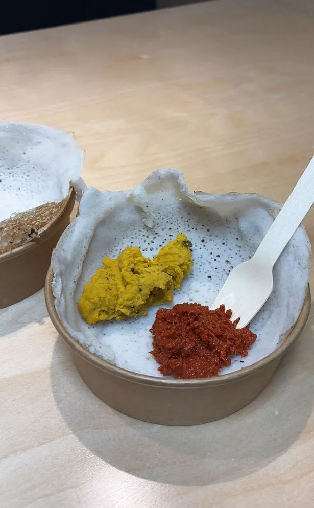 The Hopper Plater from Dinithi Sri Lankan Street Food stall at the Newcastle Christmas market