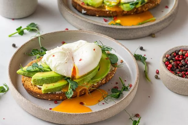 Poached egg and avocado on toast is a very nutritious choice