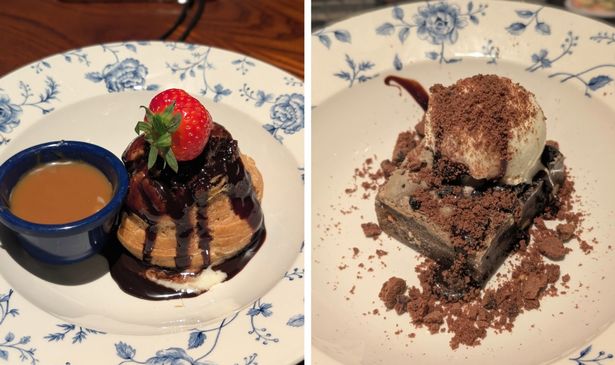 Desserts at Wetherspoon
