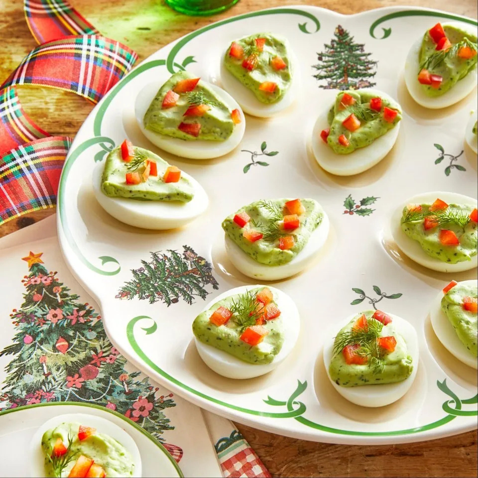 christmas potluck deviled eggs