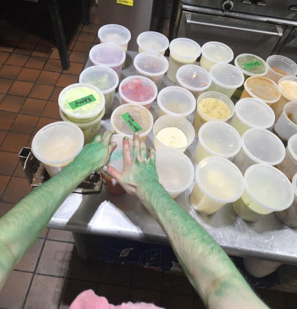 Nothing like cleaning up after a long hard day