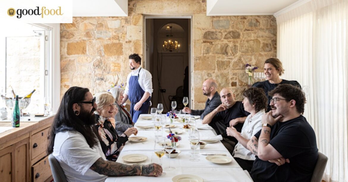 Chauncy restaurant in Heathcote serves a French tasting menu lunch for 14 diners