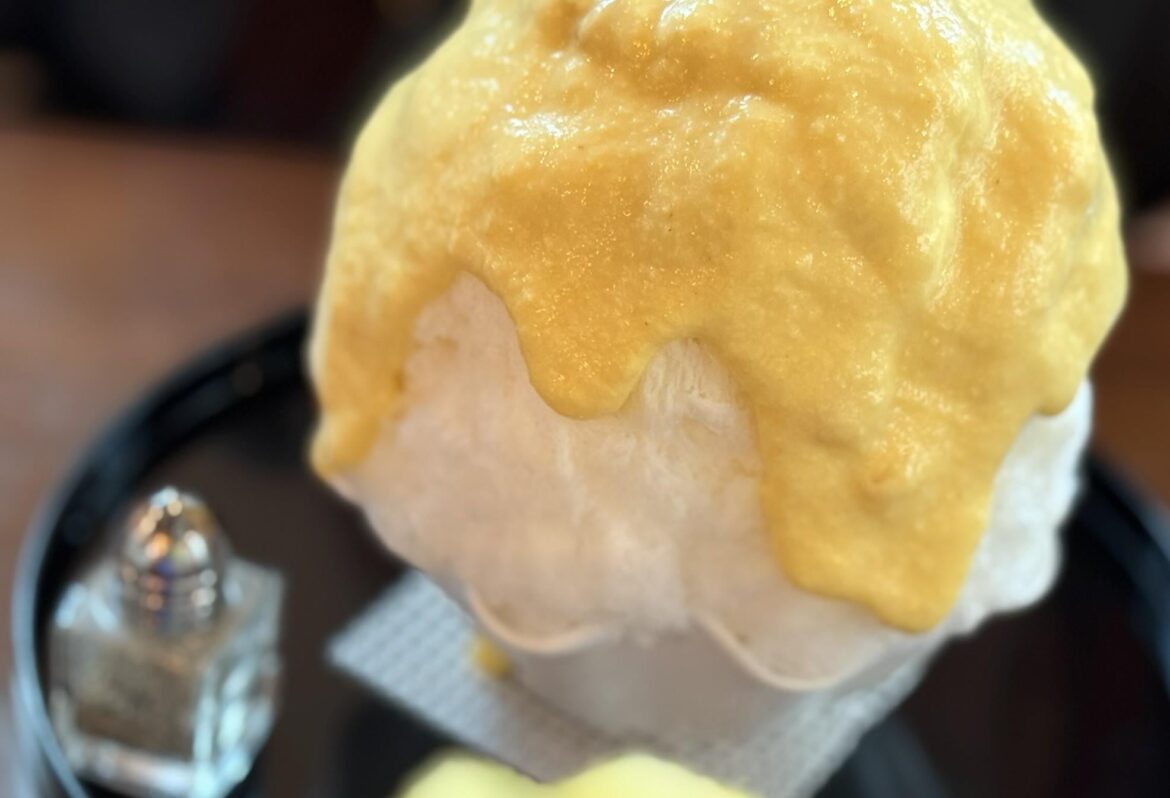 Sweet Corn Shaved Ice with Black Pepper