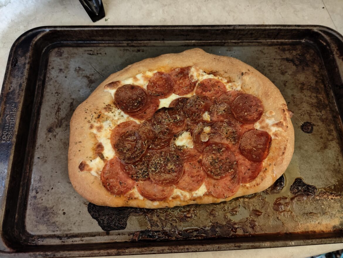 Latest attempt at a low carb pizza.