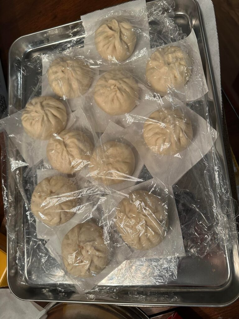 Chicken/Mushroom Steamed Bao for the freezer