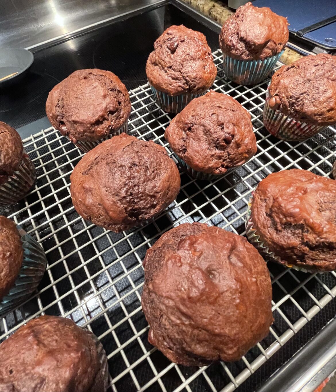 Double chocolate muffins
