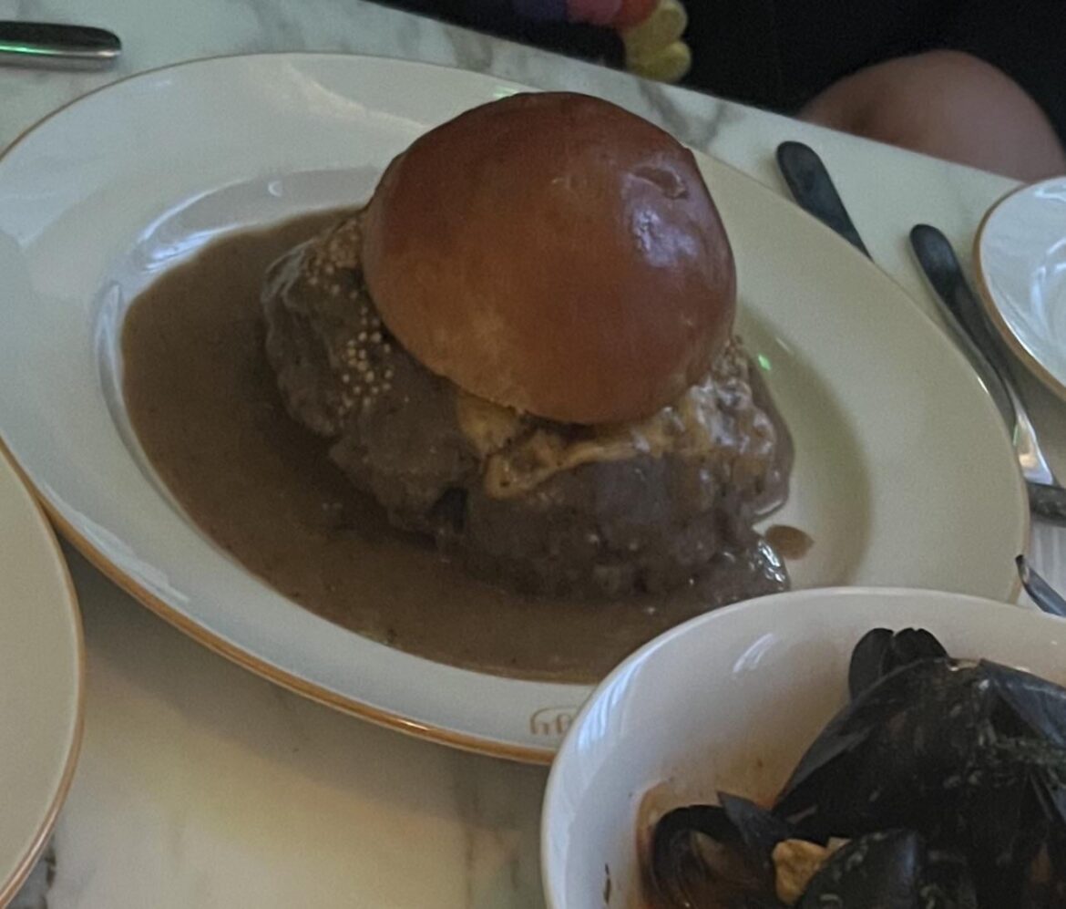 My friend ordered a hamburger and got whatever THIS is