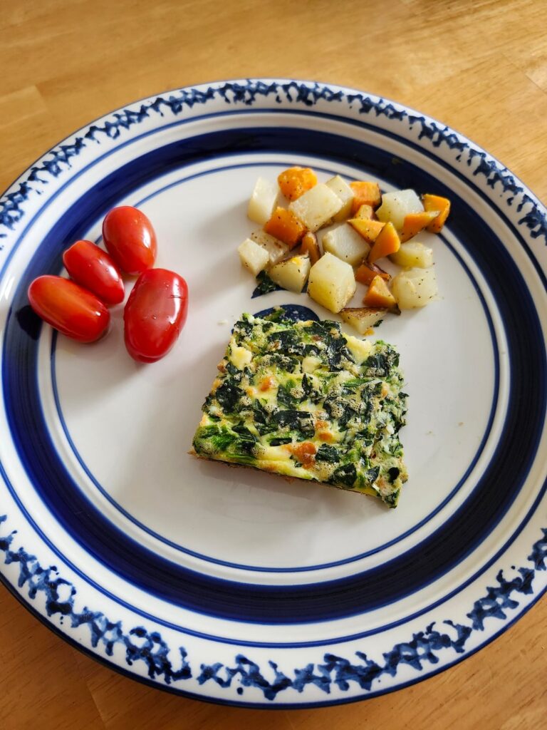 I tried to recreate a breakfast I had on the Rocky Mountaineer train