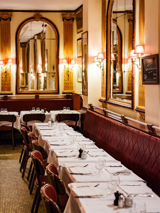 Interior of Chez Georges, Paris