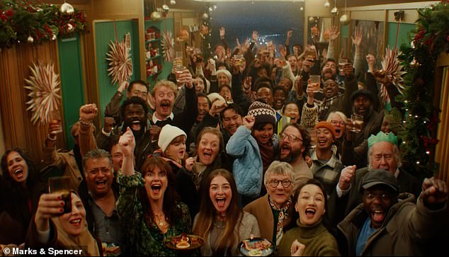 Legions of people stuck in the traffic jam join in for Dawn's impromptu party