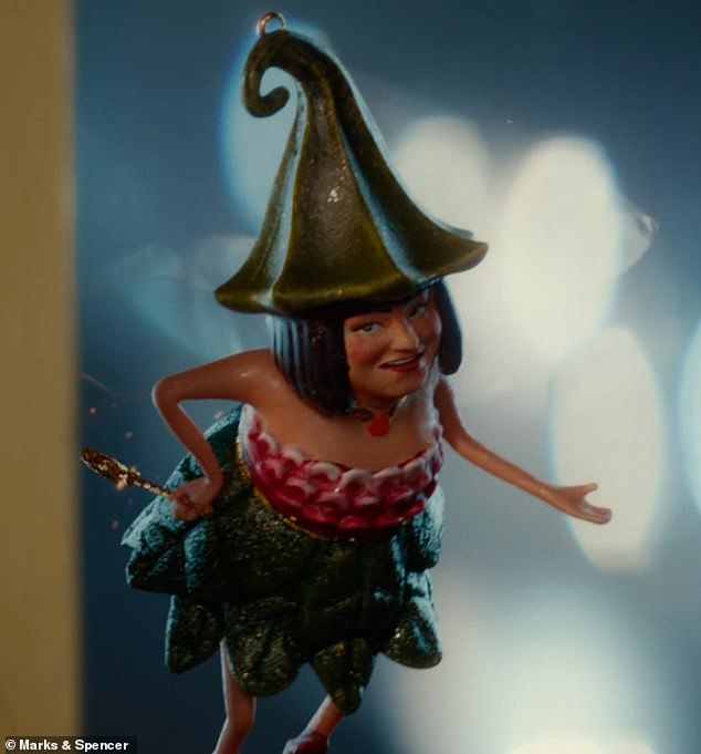 M&S Food is bringing back Fairy (pictured) for the fifth year. Fairy first charmed viewers in a magical world where beloved characters, from Tom Holland’s Percy Pig to Jennifer Saunders’ Ducky, came to life when humans weren’t around