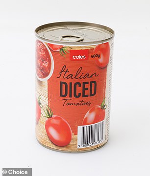 Coles Italian Diced Tomatoes ($1.10)
