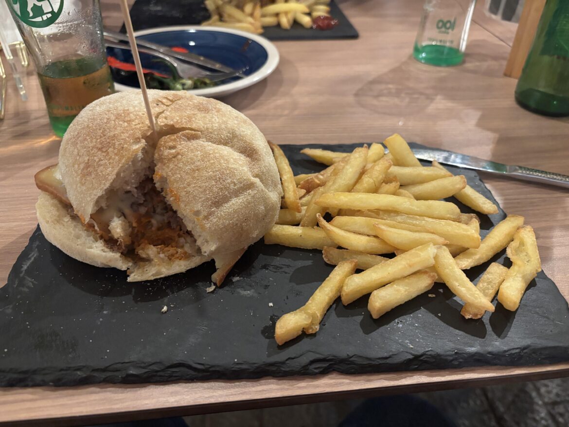 A slate and a blunt knife