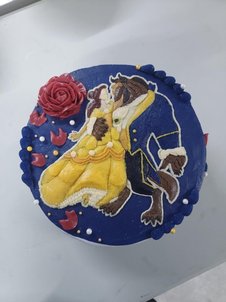 Beauty & The Beast Birthday Cake