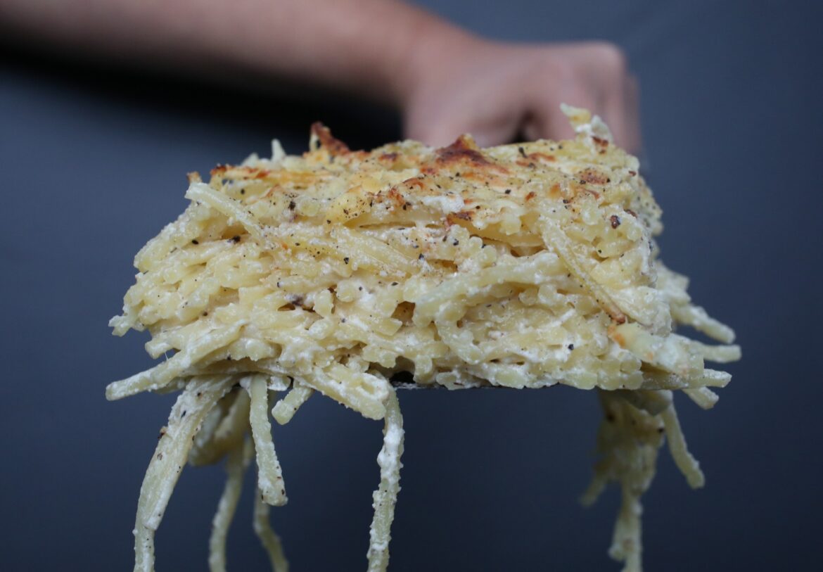 Cacio e Pepe Kugel Is the Italian-Jewish Hybrid We Didn’t Know We Needed Cacio e Pepe Kugel Is the Italian-Jewish Hybrid We Didn't Know We Needed