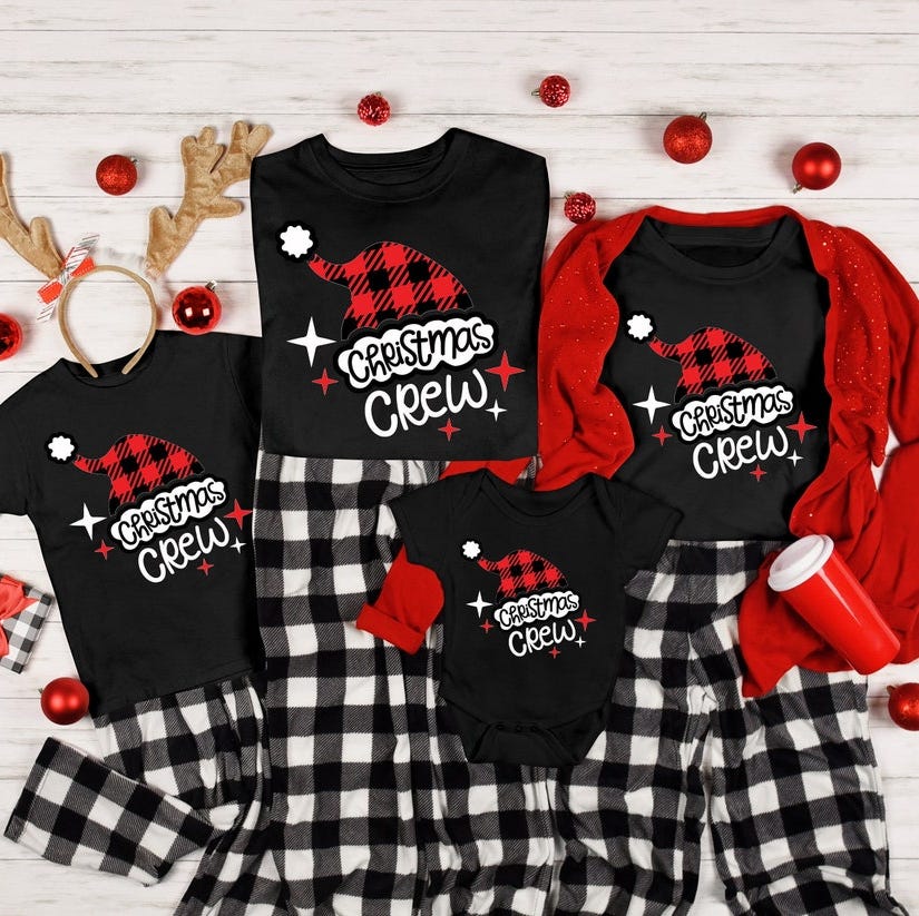 Christmas Crew Family Christmas Pajamas