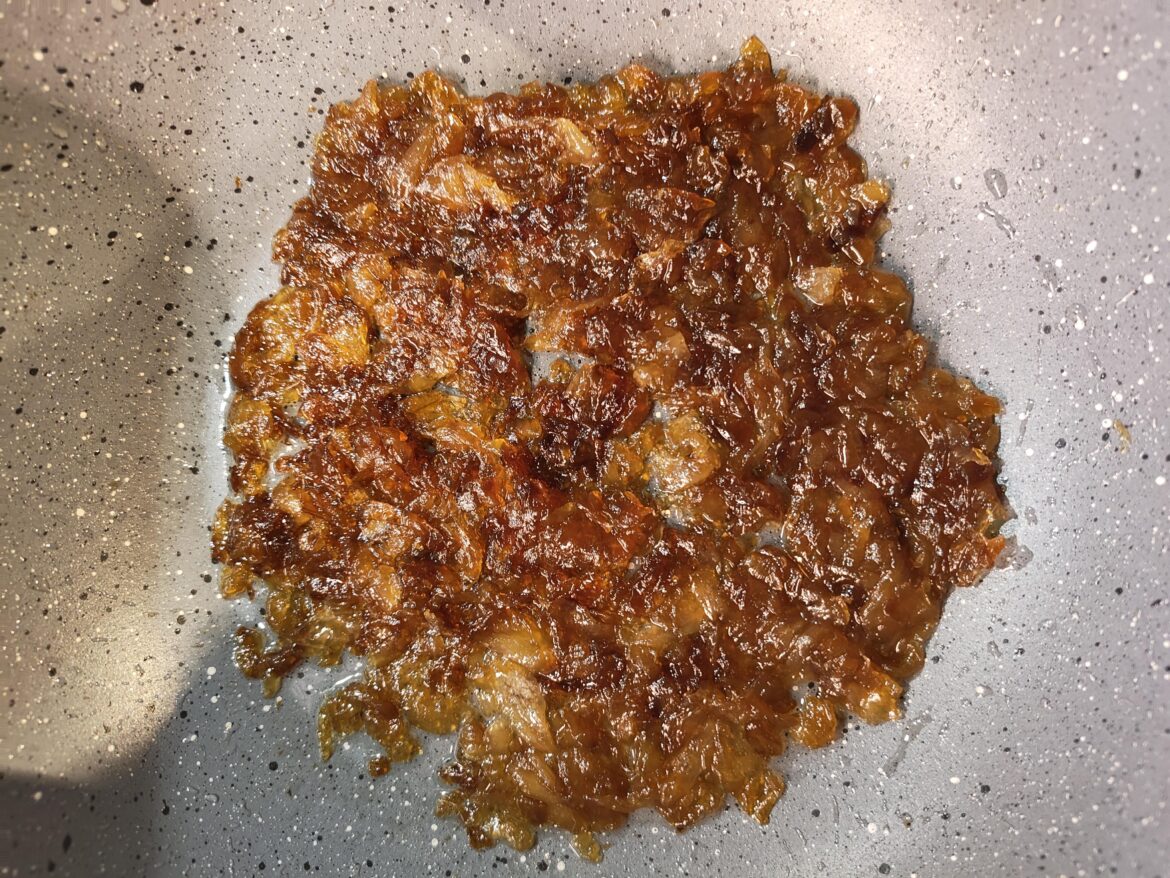 First time caramelizing onions! 3 onions, 1.5 hours.
