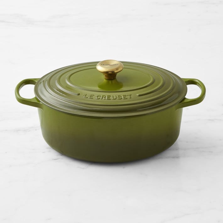 Signature Enameled Cast Iron Oval Dutch Oven
