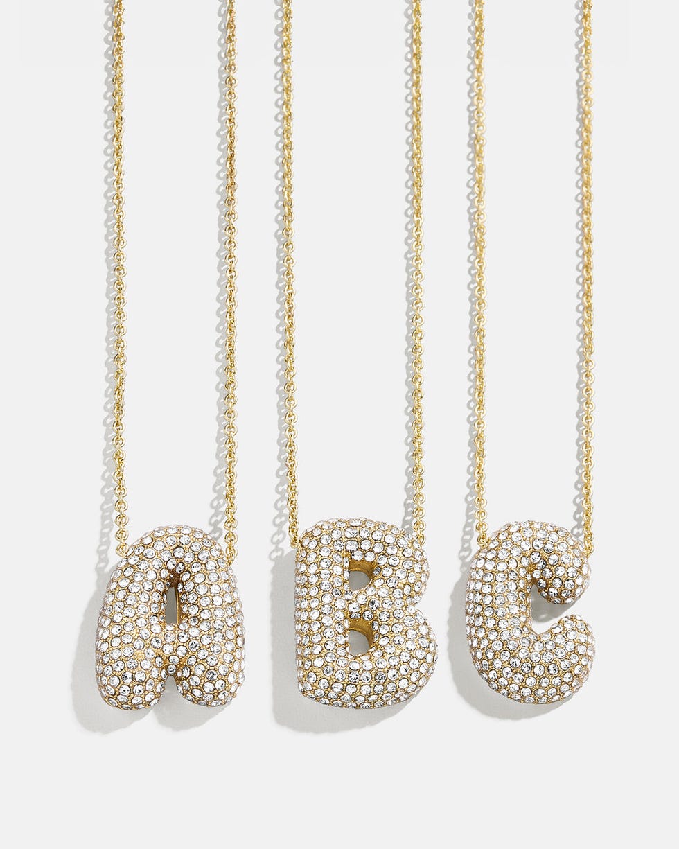 BaubleBar Kids' Bubble Initial Necklace