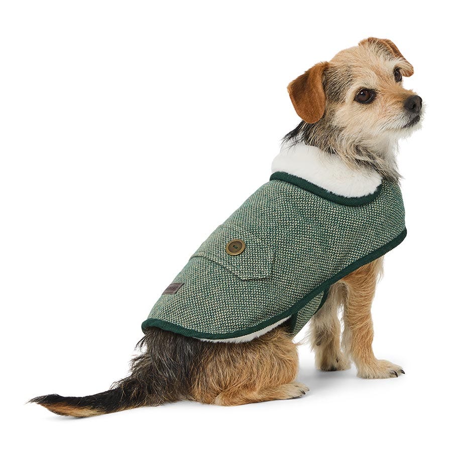 Wainwright's Country Tweed Dog Coat Green Wainwright's Country Tweed Dog Coat Green