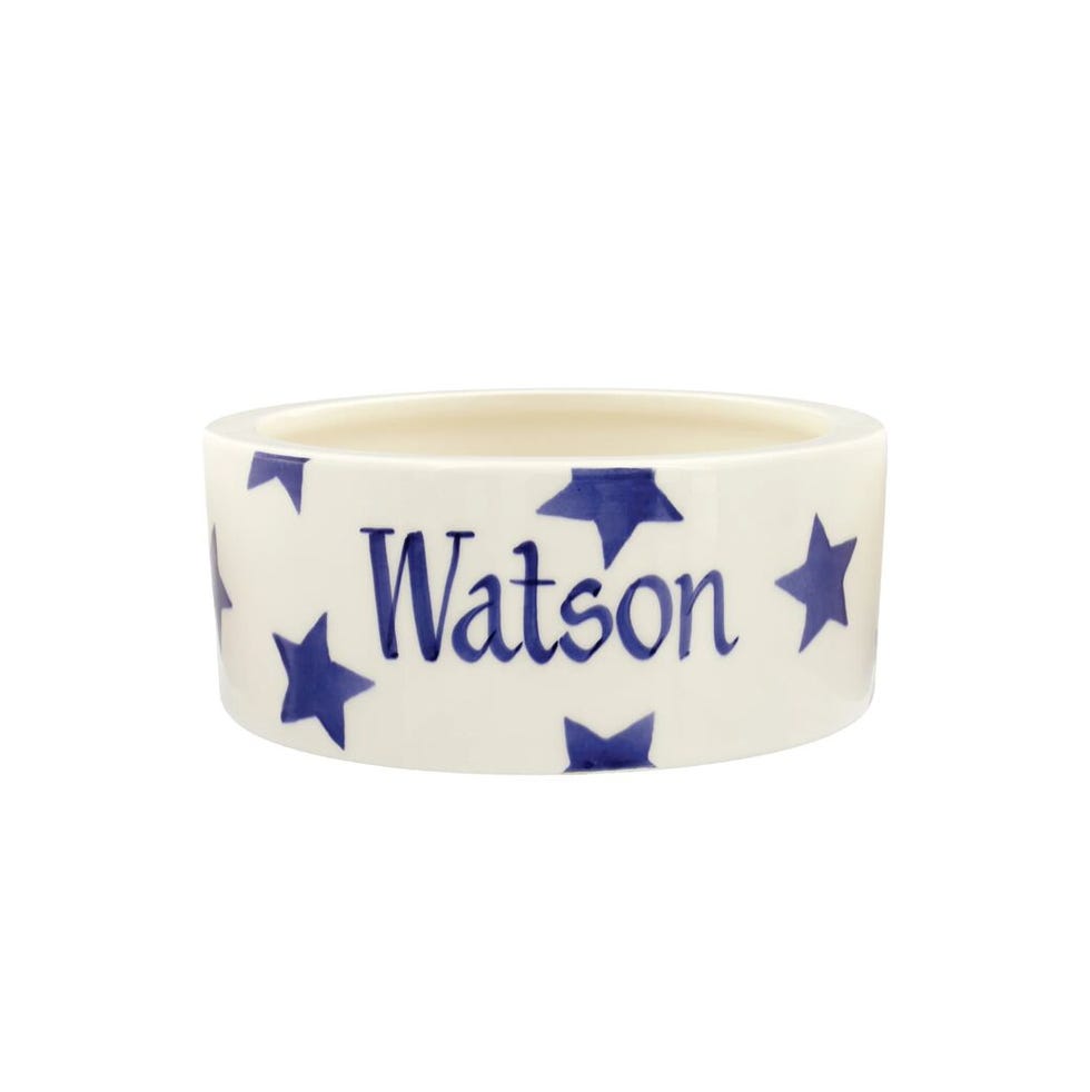 Personalised Blue Star Small Pet Bowl Personalised Blue Star Small Pet Bowl