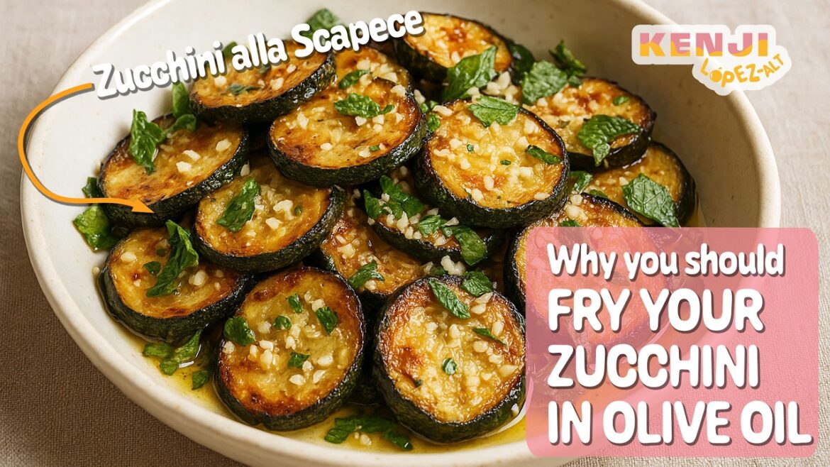 For the Tastiest Zucchini, Fry it in Olive Oil (Zucchini alla Scapece) | Kenji's Cooking Show