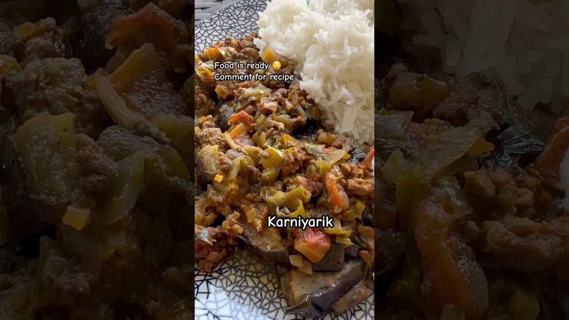 Turkish cuisine #karnıyarık #turkishfood #recipe #eggplant #meat