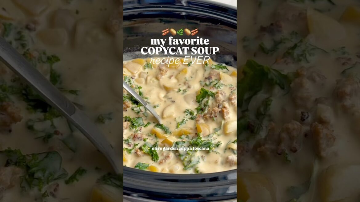 Zuppa Toscana Soup: Click the link in my bio and then select the photo to get the recipe ❤️