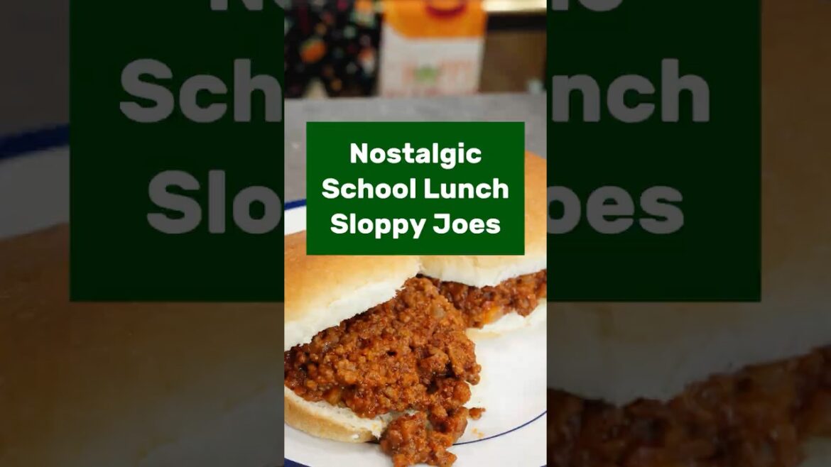 Middle School Sloppy Joes from the 1980s