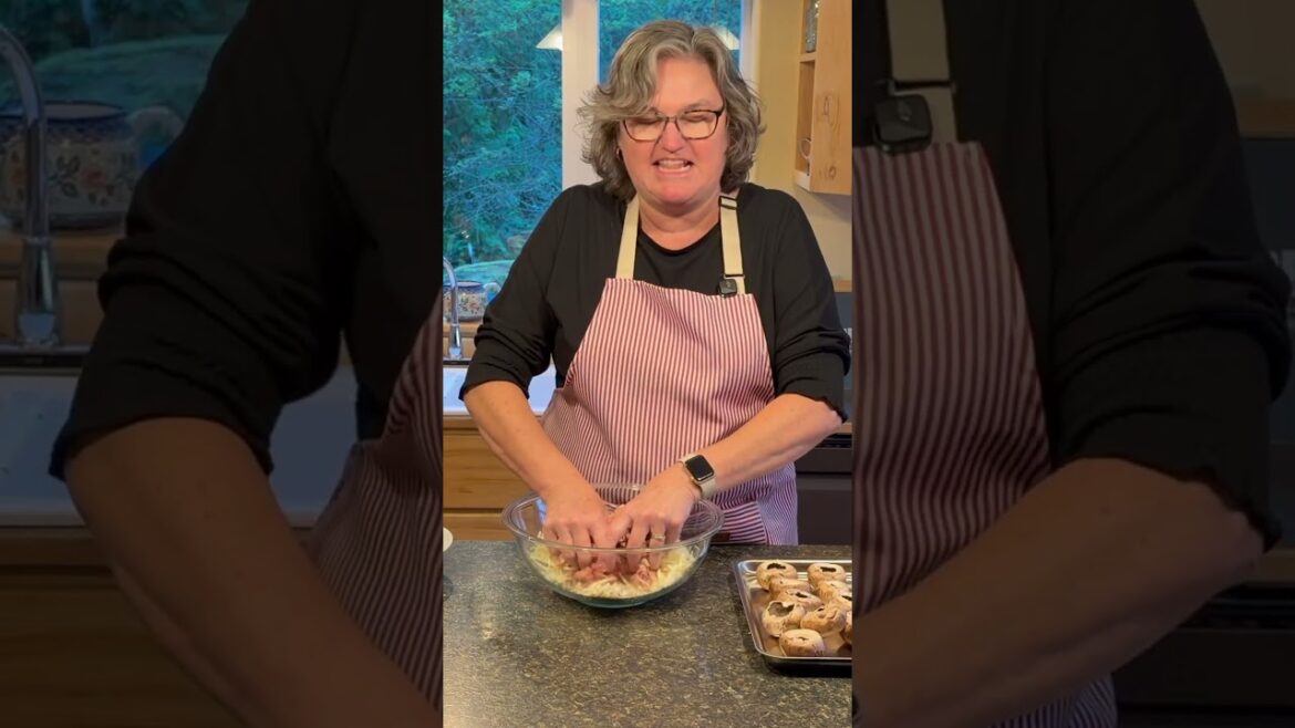 Sausage Stuffed Mushrooms #stuffedmushrooms #appetizer #recipe