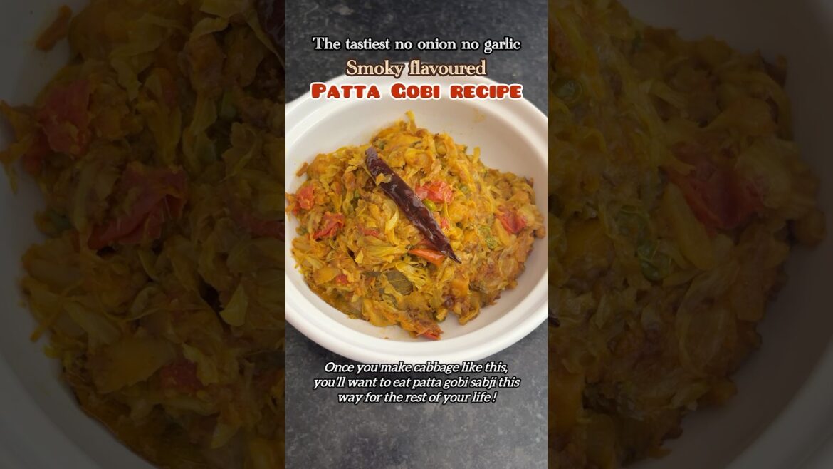 Patta Gobhi Sabji | cabbage sabji #cabbagerecipe #pattagobhikisabji #pattagobhirecipe #trending