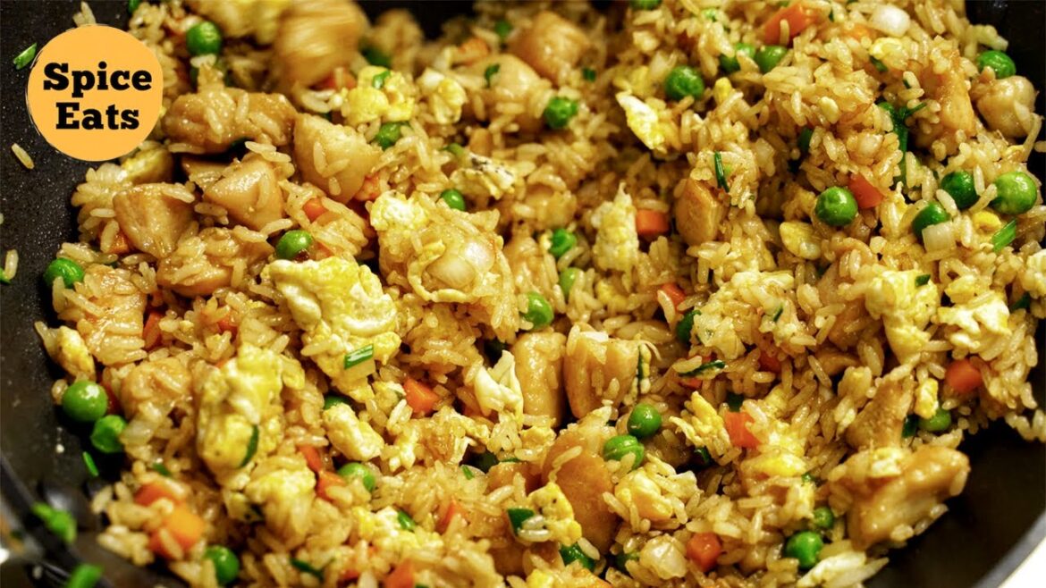 Stir Fry Chicken Rice with Vegetables | Chicken Fried Rice With Veggies