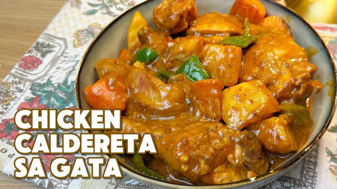 Chicken Caldereta sa Gata Chicken Caldereta sa Gata