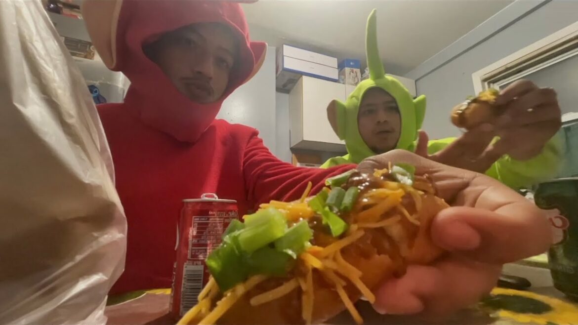 How to make Chili Cheese Corn Dogs (Halloween Special)