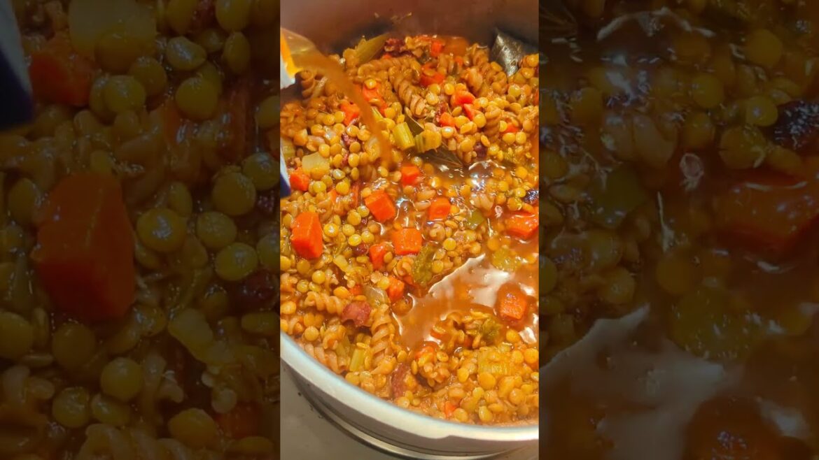 Pasta e Lenticchie (Pasta with Lentils) by Comedian Wafeeq Zarif #food #cooking