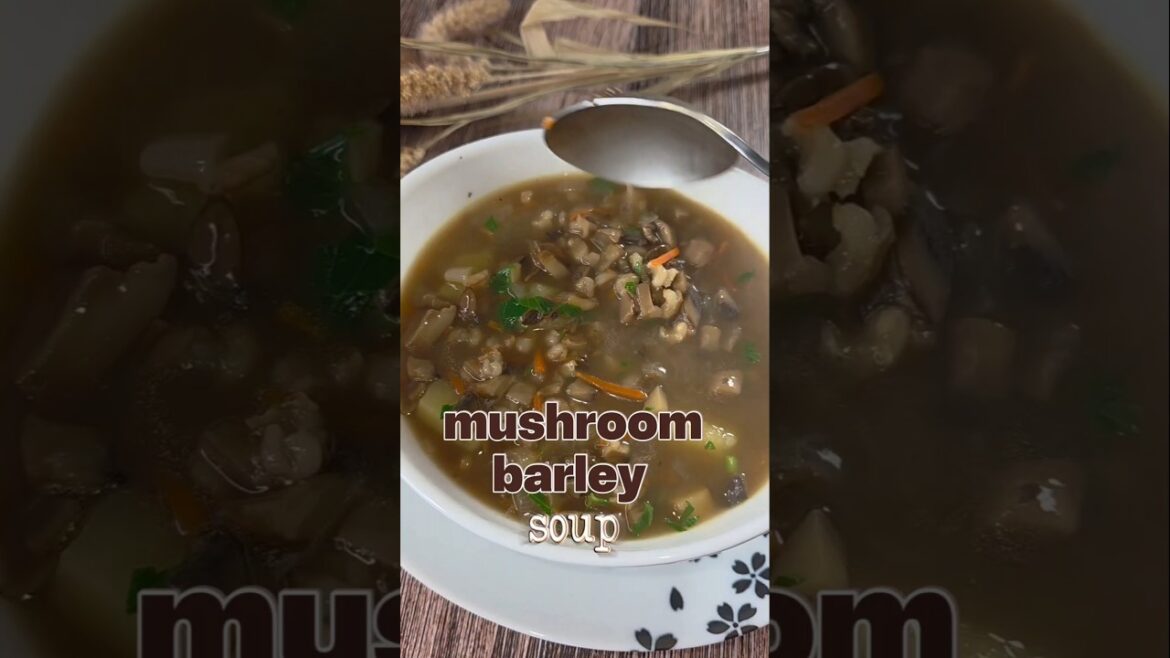 My favorite Mushroom-Barley Soup #shorts #recipe #soup #easytomake