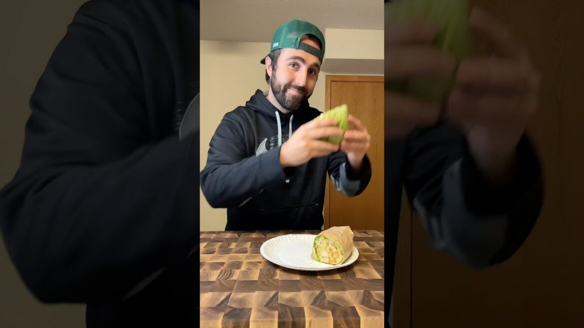 Chopped chicken Caesar wrap