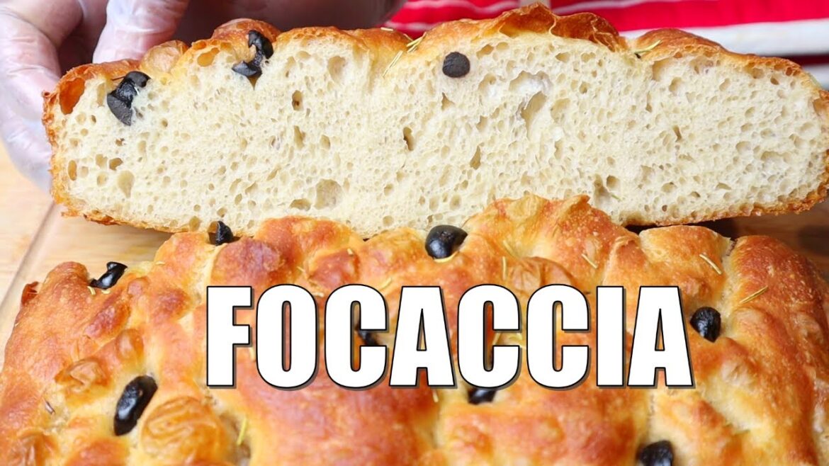 EASY No Knead Italian FOCACCIA Bread Recipe | ITALIAN BREAD Made PERFECT & SOFT Focaccia