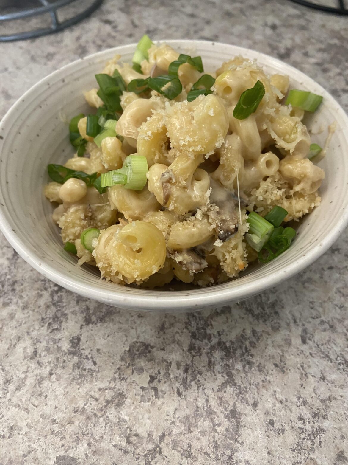 Mushroom & Caramelized Onion Pasta Bake